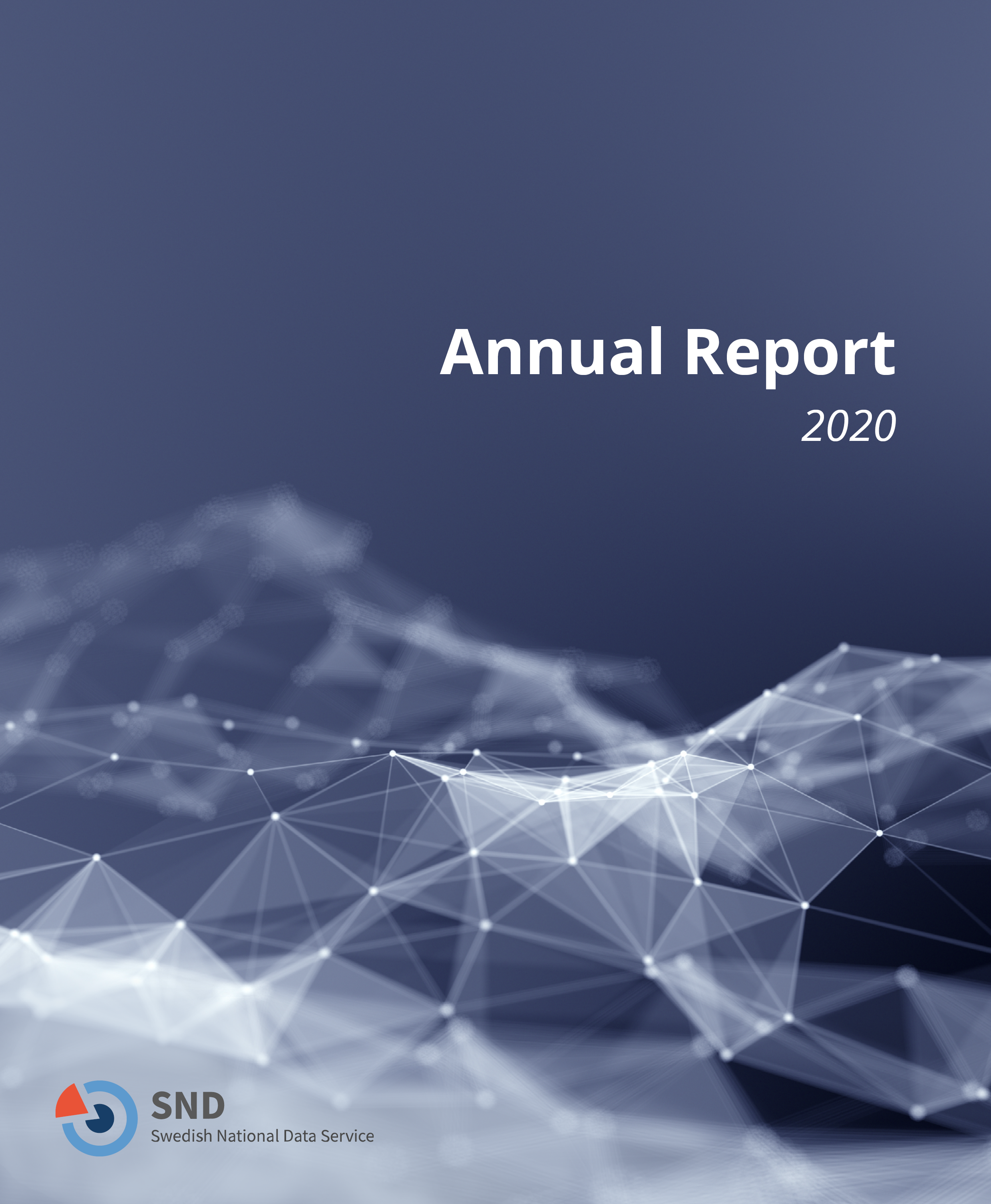 Front page of the 2020 annual report for SND