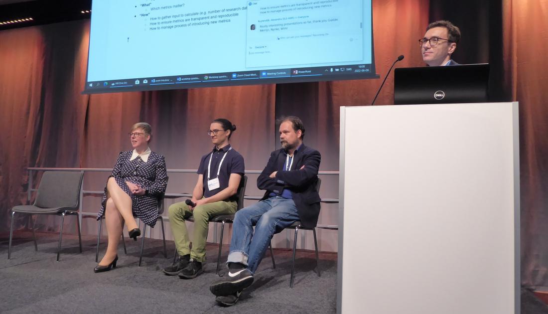 Panel discussion during the Elsevier workshop.