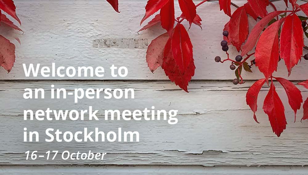 Network meeting in Stockholm 2024