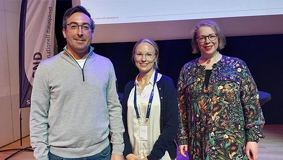 John Fitzpatrick, Maria Almbro, and Monica Lassi at SND’s network meeting in October 2024